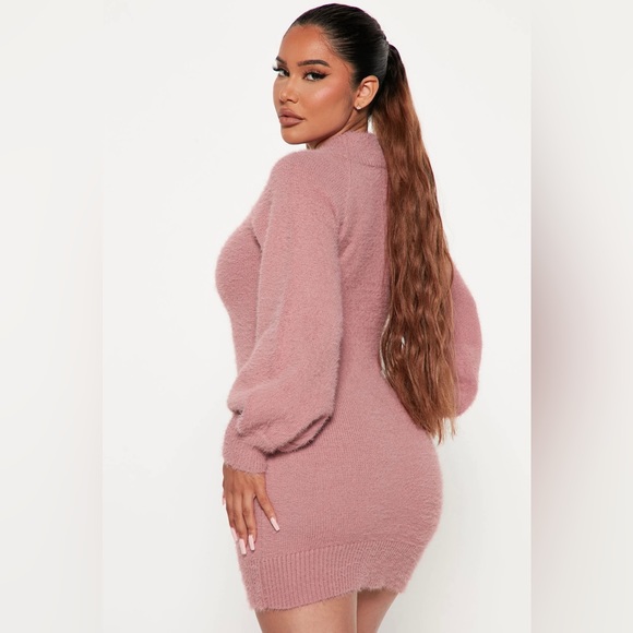“Decaf Please” Dress in Mauve 💗 Size Small 💗 Fashion Nova - Picture 2 of 7